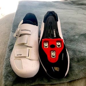 Shimano cycling shoes with LOOK delta cleats